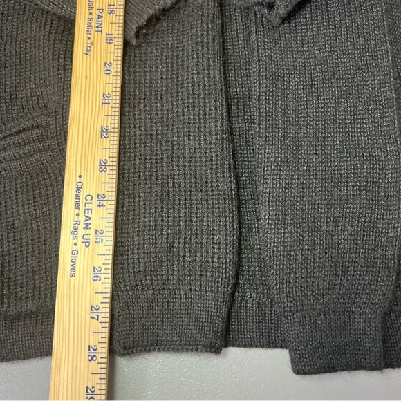 BABY ALPACA BLACK - WOMENS XL-2XL LONG SLEEVE OPEN FRONT POCKETS CARDIGAN - Picture 9 of 13